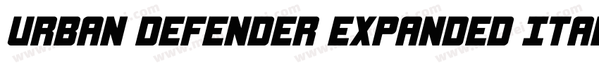 Urban Defender Expanded Italic Expa字体转换